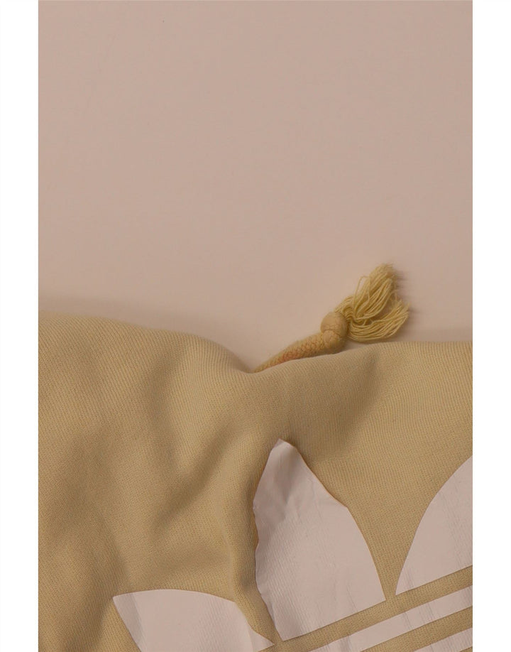 ADIDAS Herren Graphic Hoodie Pullover mittelgelbe Baumwolle