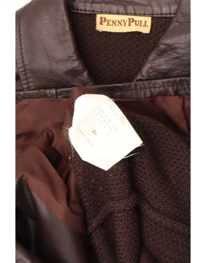 Penny Pull Damen 5-Knopf-Blazerjacke IT 42 Mittelbraunes Acryl