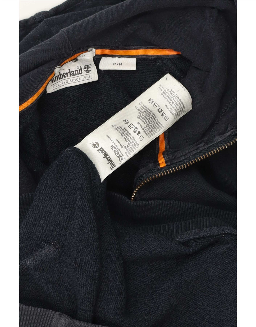 Timberland Herren-Kapuzenpullover mit Reißverschluss, mittlere marineblaue Baumwolle