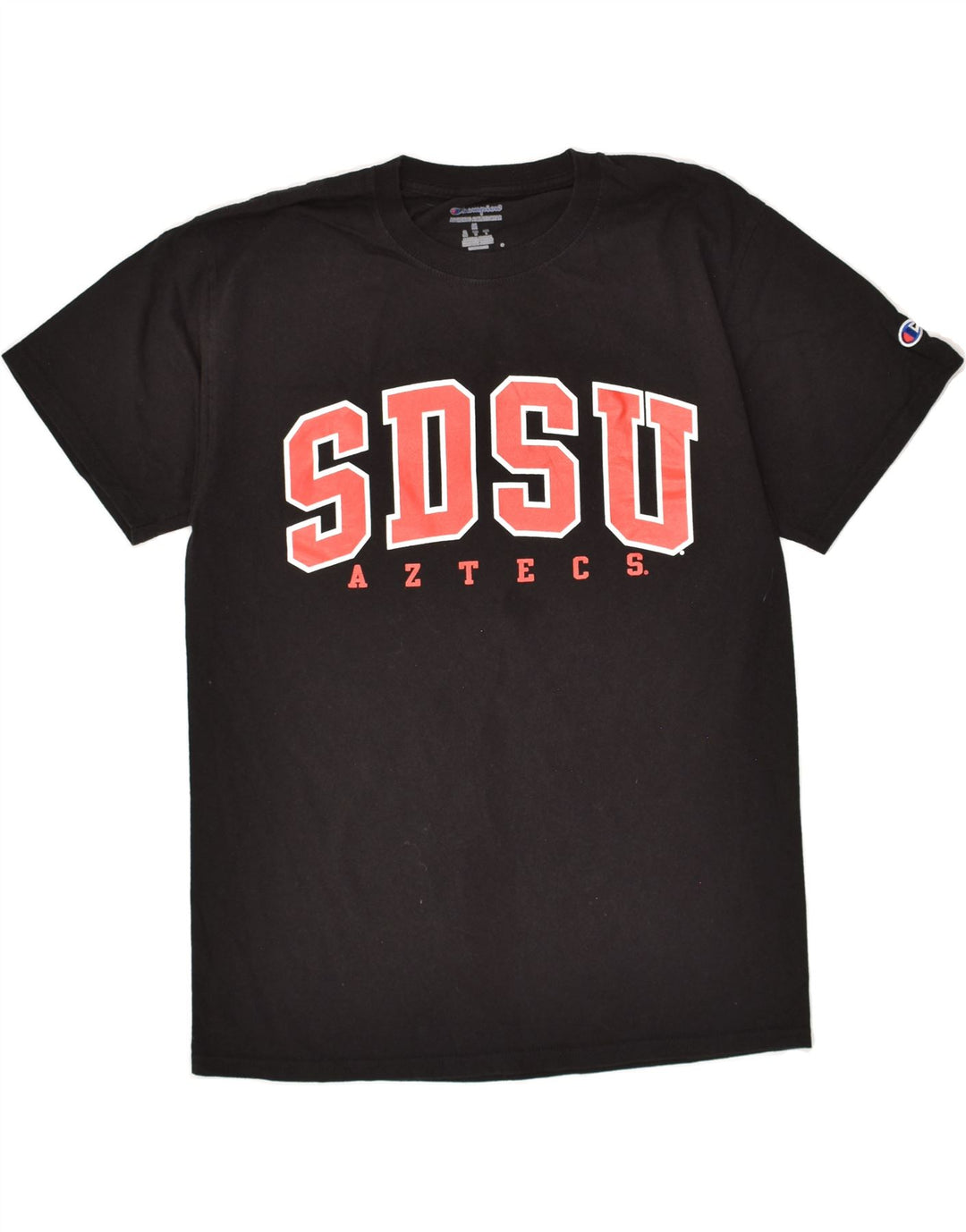 CHAMPION Mens Graphic T-Shirt Top Medium Black Cotton Vintage Champion and Second-Hand Champion from Messina Hembry 