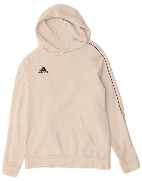 ADIDAS Kapuzenpullover für Jungen, 15–16 Jahre, weiße Baumwolle