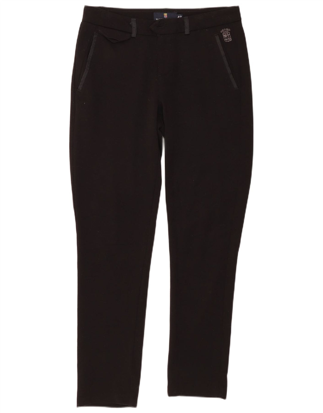 MARINA MILITARE Damen Slim Freizeithose IT 42 Medium W30 L28 Schwarz