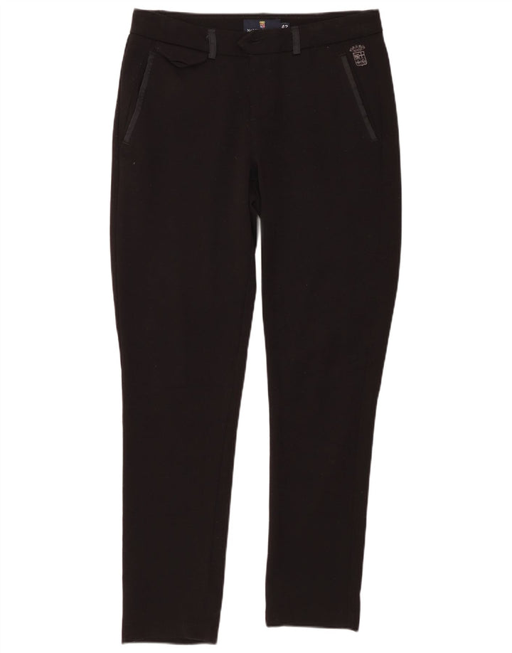 MARINA MILITARE Damen Slim Freizeithose IT 42 Medium W30 L28 Schwarz