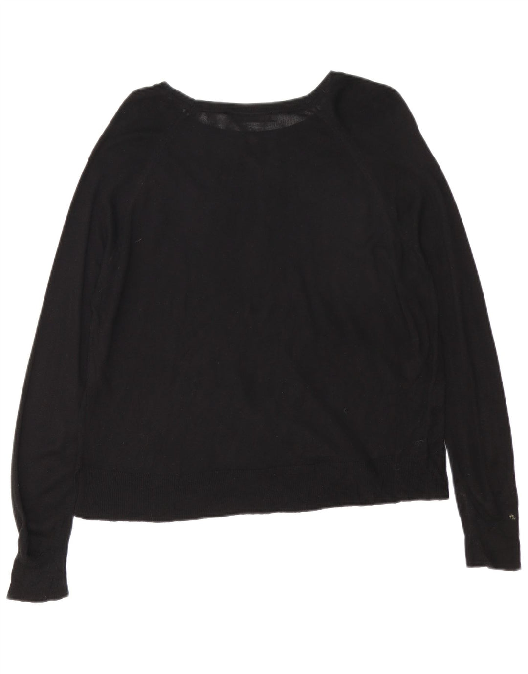 Zara Damen-Pullover mit U-Boot-Ausschnitt, Gr. 14, mittelschwarz