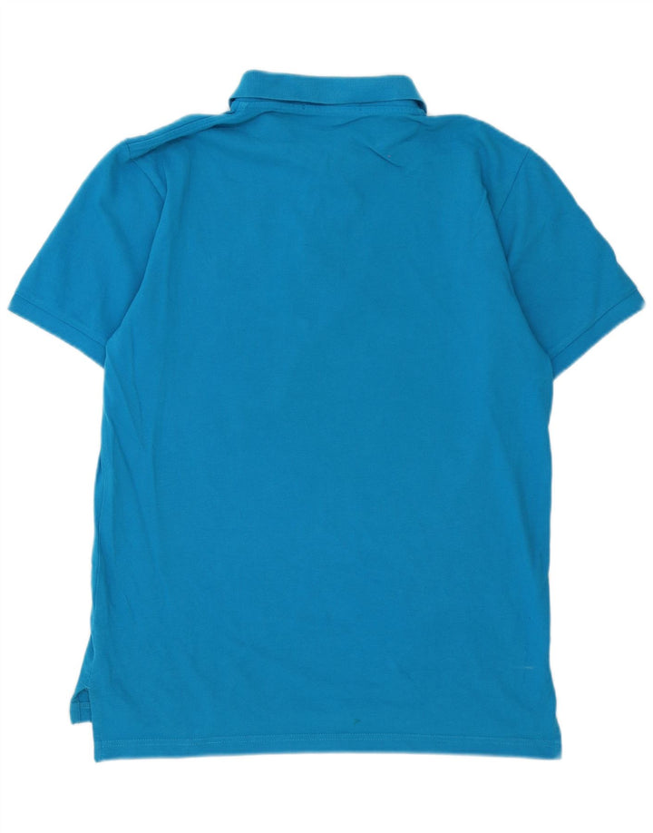U.S. Polo Assn. Herren-Poloshirt aus mittelblauer Baumwolle
