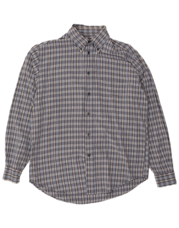 CALVIN KLEIN JEANS Herrenhemd Large Blue Check Viscose