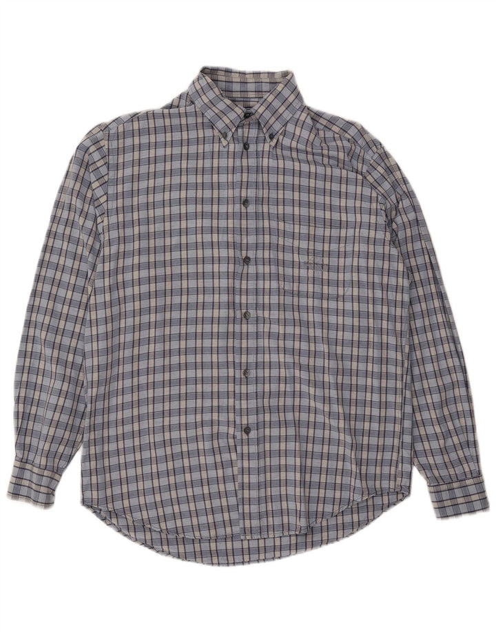 CALVIN KLEIN JEANS Herrenhemd Large Blue Check Viscose