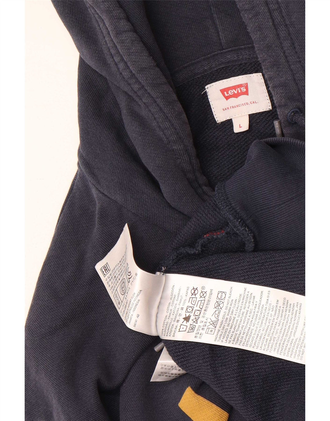 Levi's Herren-Kapuzenpullover mit Grafik, groß, marineblau, Baumwolle