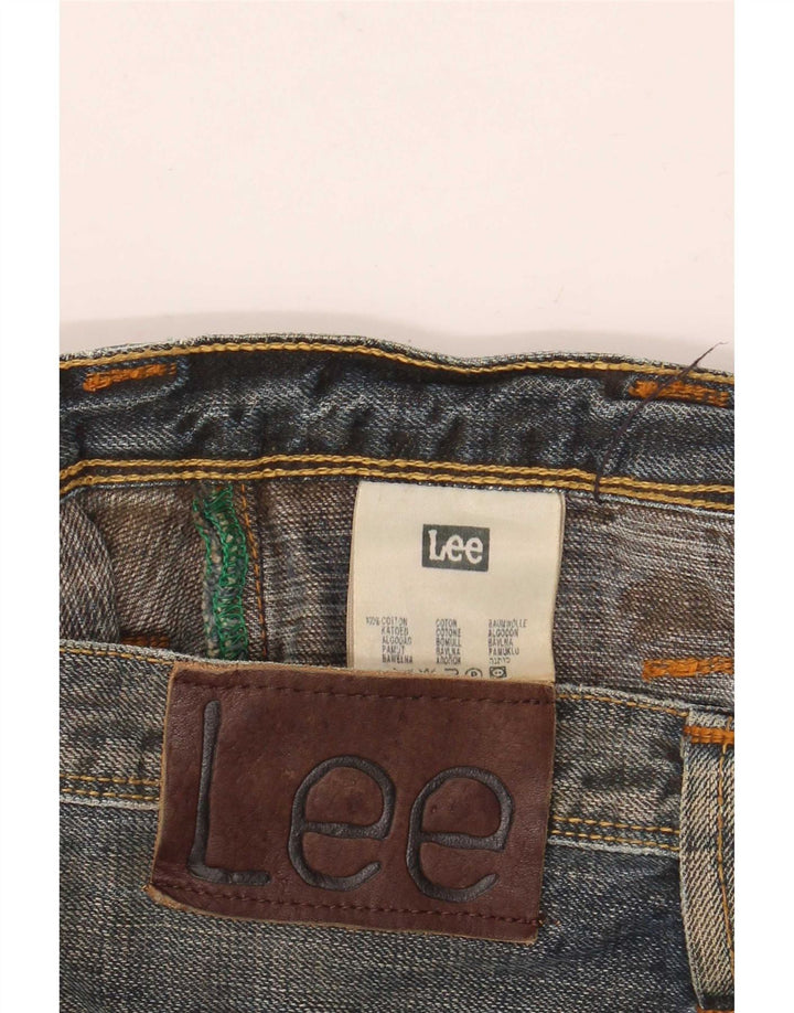 Lee Herren Straight Jeans W34 L34 Blaue Baumwolle