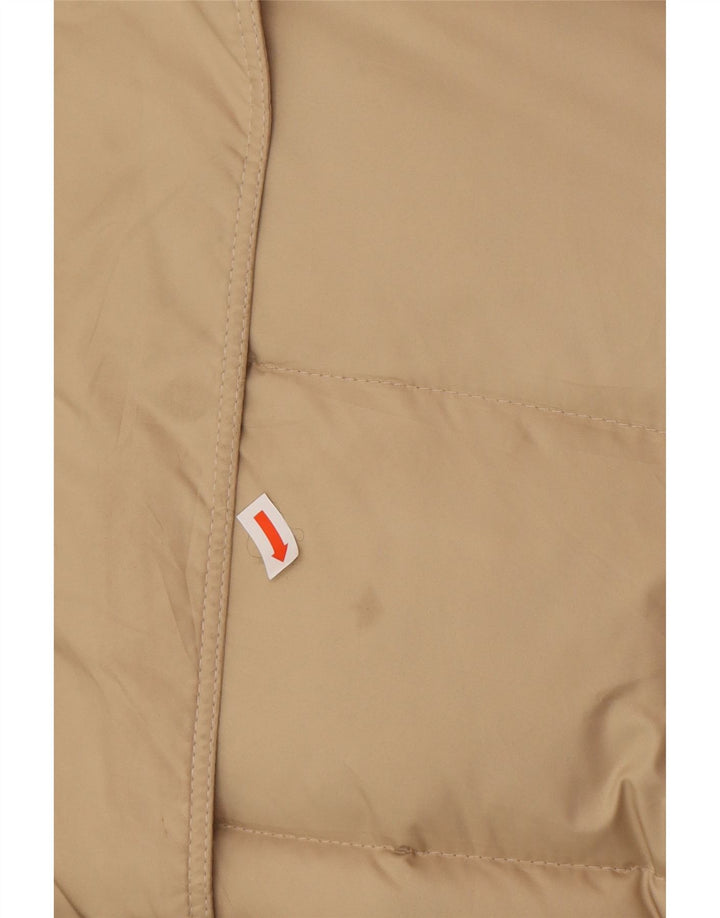 BURBERRY Womens BRIT Hooded Wattierter Mantel UK 12 Medium Beige Classic