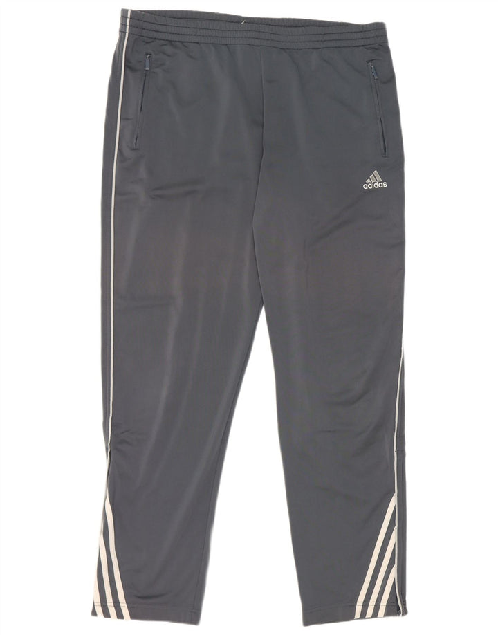 Adidas Herren Trainingshose UK 42/44 Large Grau Polyester