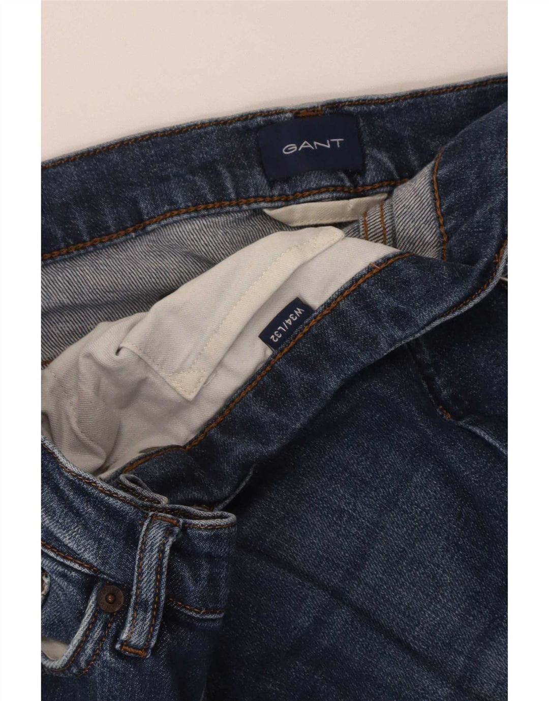Gant Herren Straight Jeans W34 L32 Blau