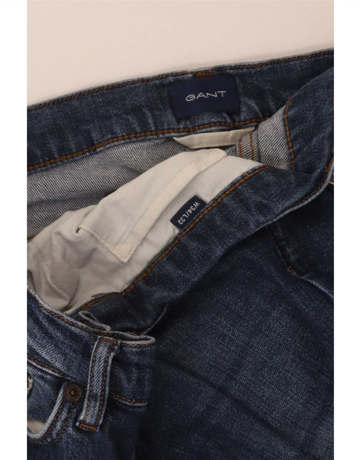 Gant Herren Straight Jeans W34 L32 Blau