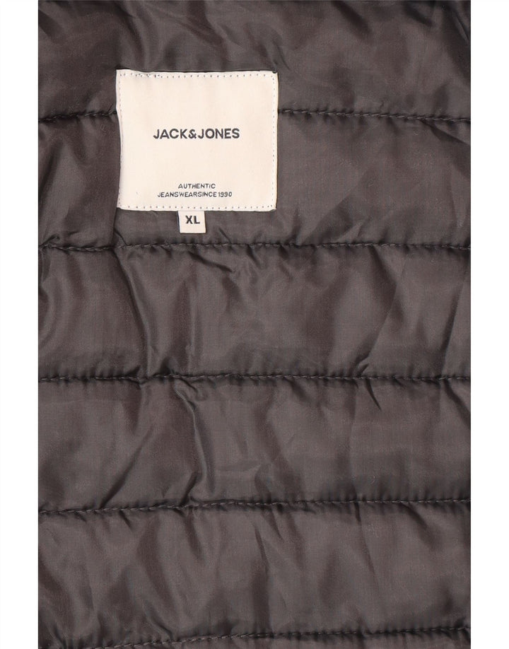 Jack & Jones Herren Wattierte Weste UK 42 XL Grau