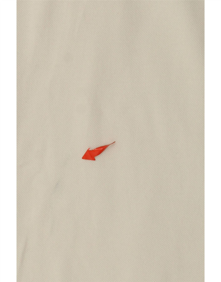 KAPPA Damen ärmelloses Poloshirt UK 12 Mittelweiße Baumwolle