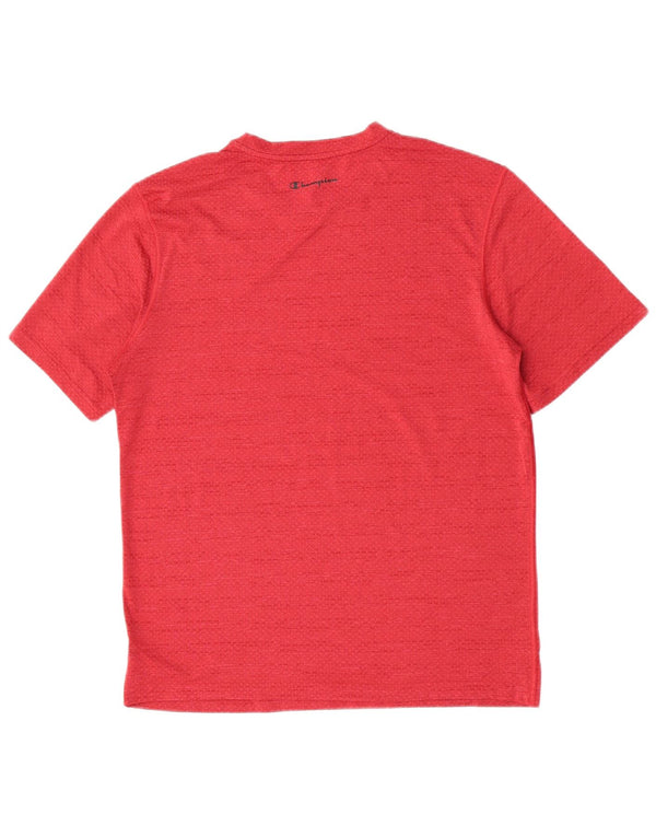Champion Herren T-Shirt Top Mittelrotes Polyester