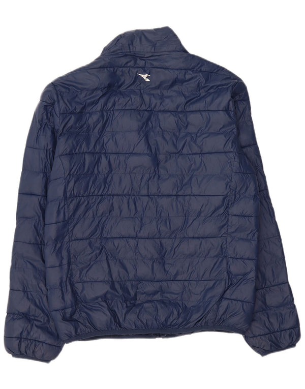 DIADORA Herren Wattierte Jacke UK 42 XL Marineblau Polyamid