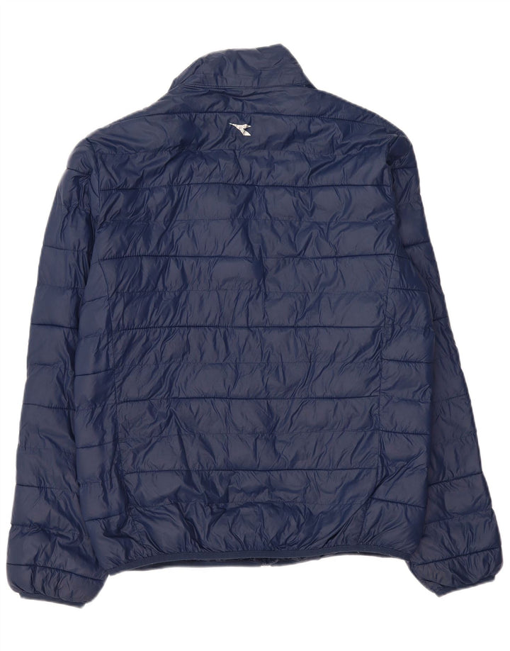 DIADORA Herren Wattierte Jacke UK 42 XL Marineblau Polyamid