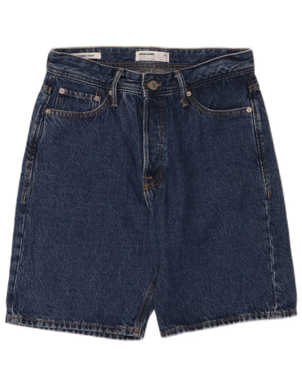 Jack & Jones Herren Baggy Denim Shorts XS W26 Blaue Baumwolle