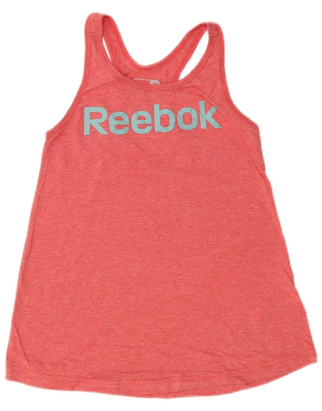 REEBOK Damen Graphic Vest Top UK 6 XS Rote Baumwolle