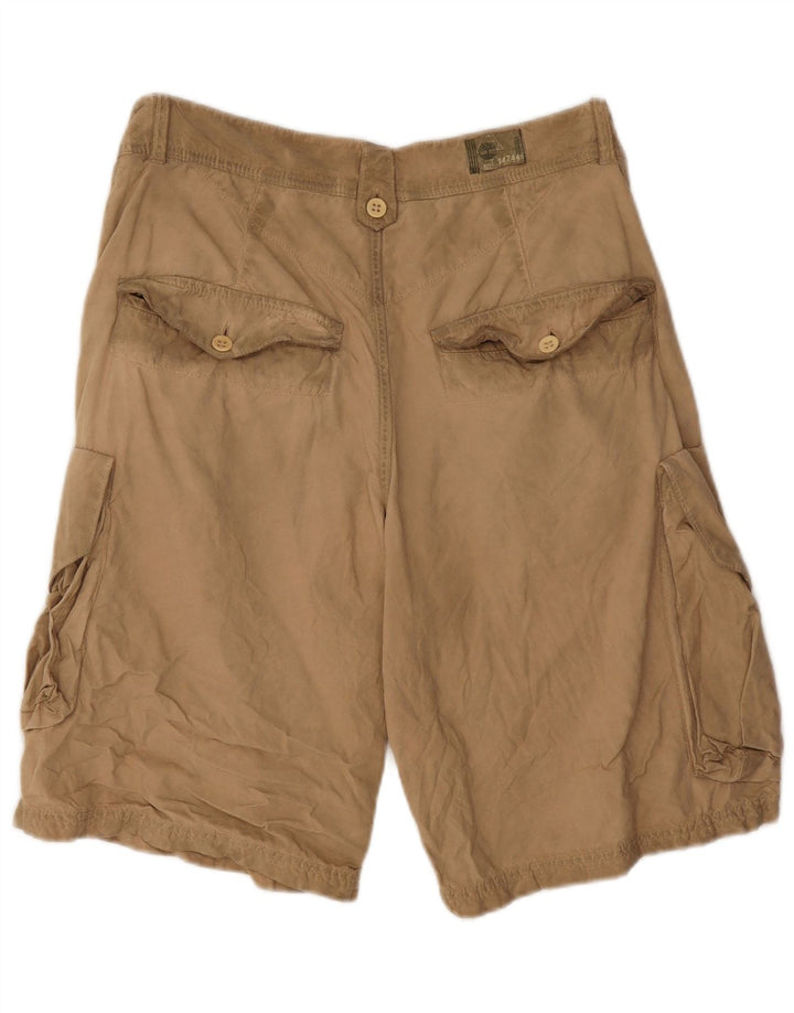 Timberland Herren Cargoshorts W34 Large Beige Baumwolle