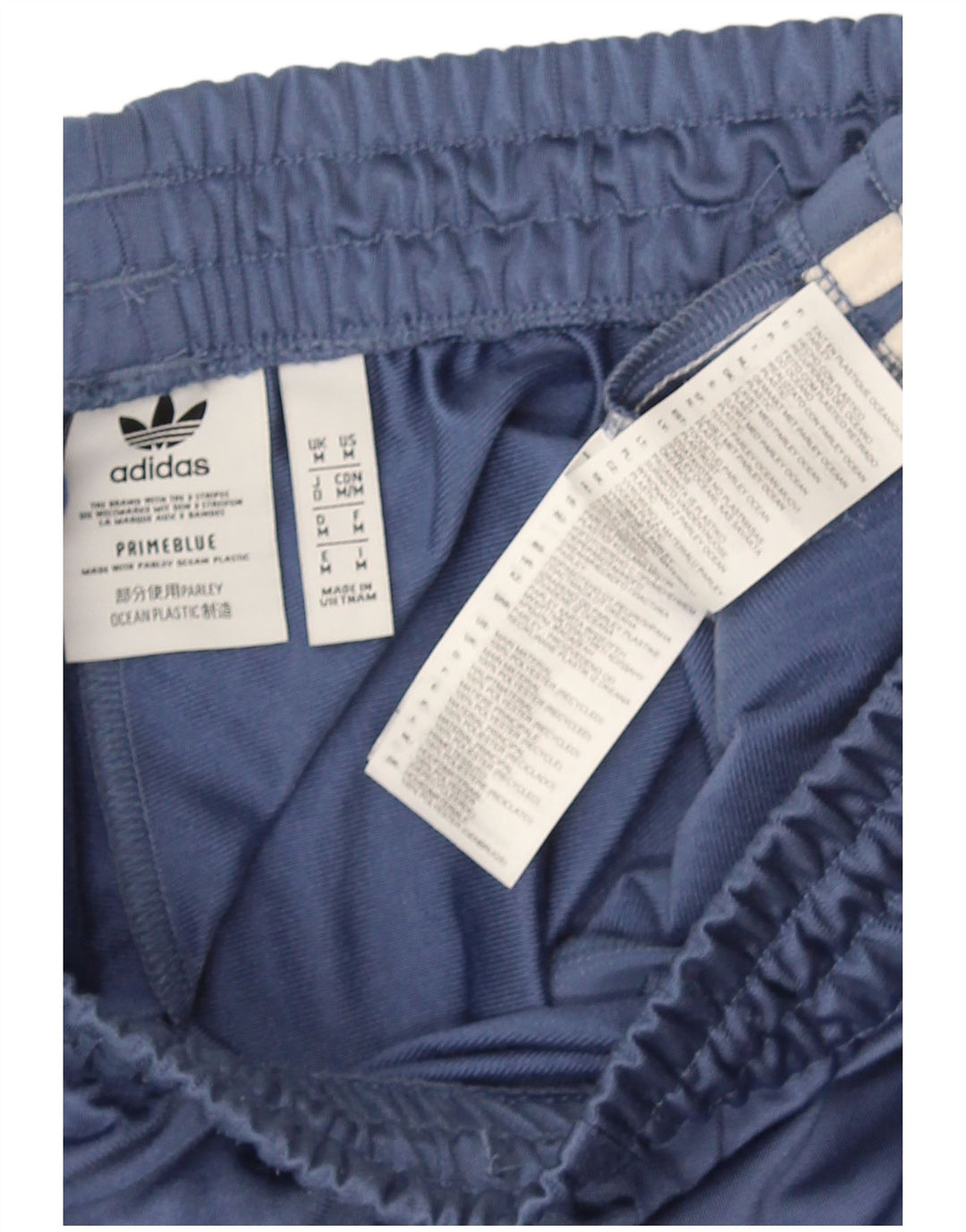 Adidas Herren-Trainingshose aus mittelblauem Polyester