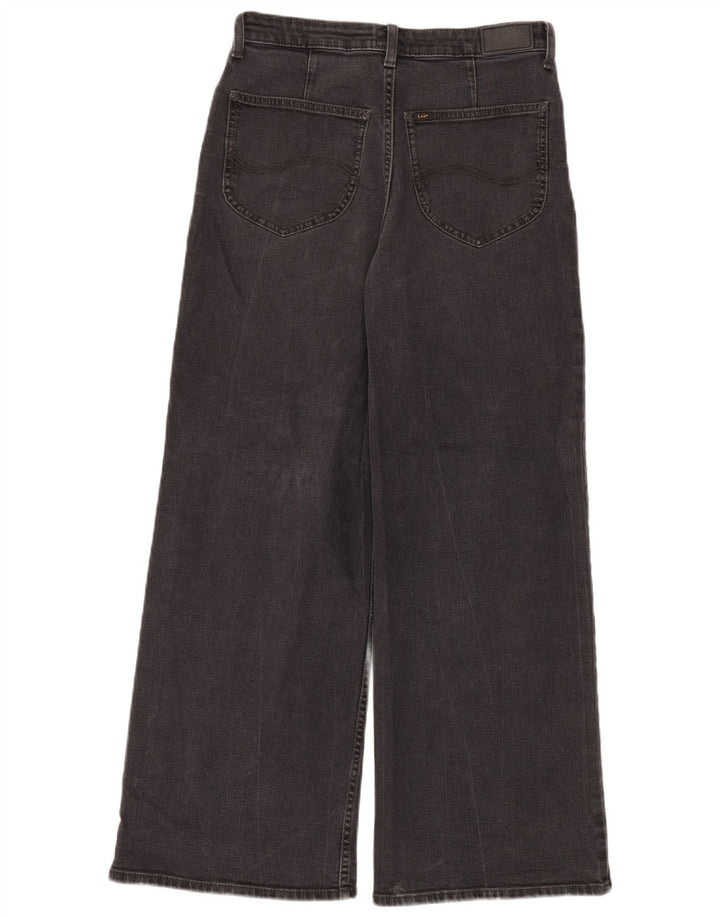Lee Damen-Jeans mit hohem Bund, ausgestellt, W30, L28, schwarze Baumwolle