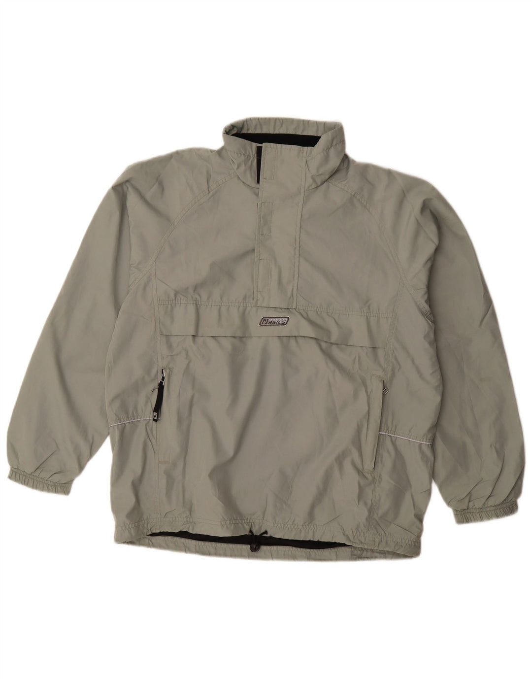 Asics Herren Loose Fit Pullover Regenjacke UK 36 Small Grau Polyester