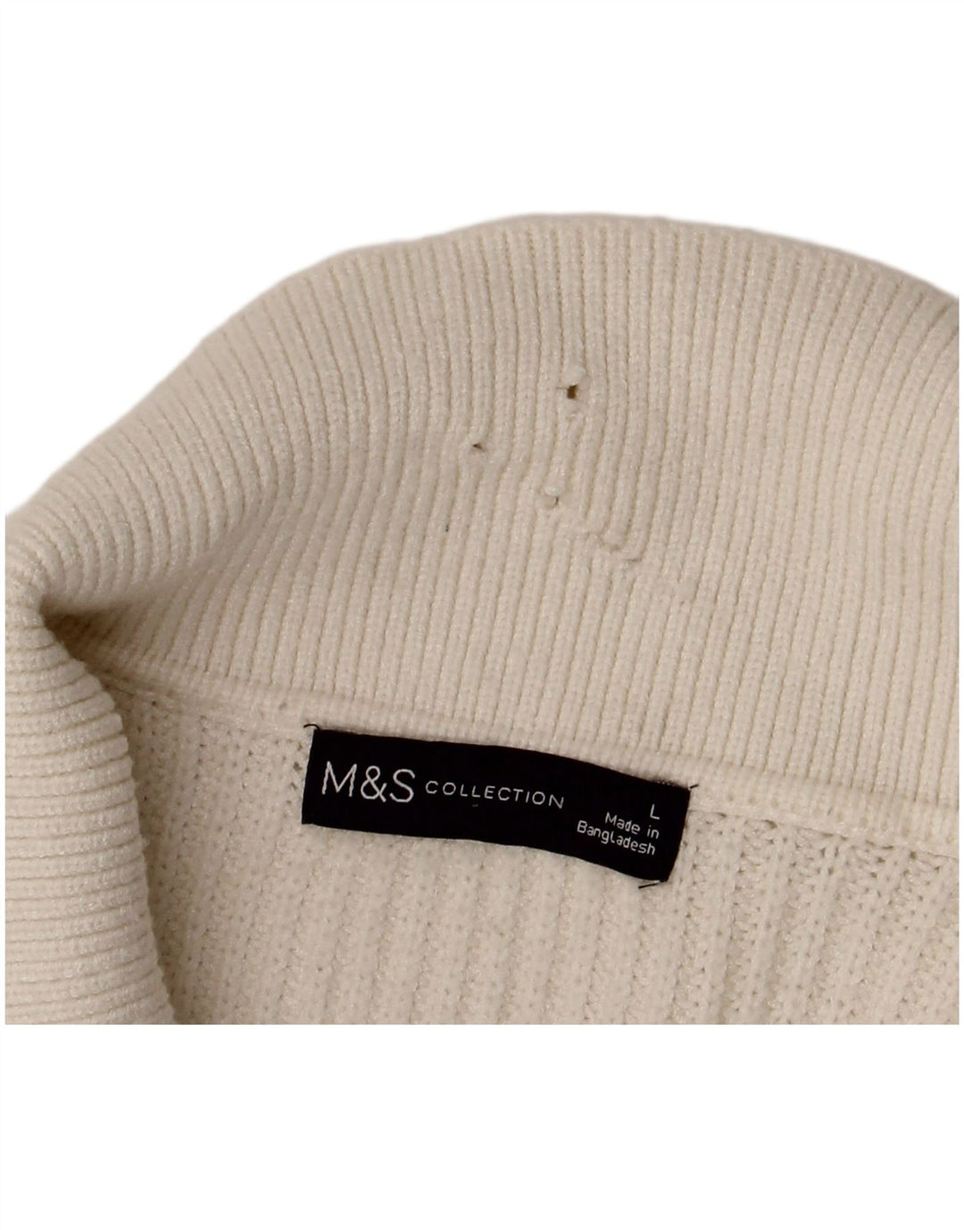 Marks & Spencer Damen-Cardigan-Pullover UK 16 Large Weiße Viskose