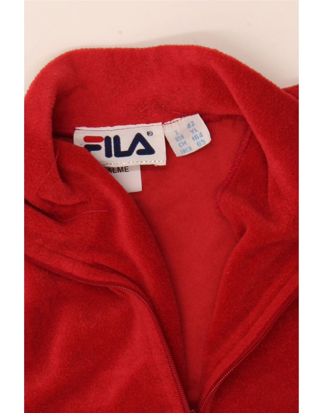 Fila Jungen-Fleecepullover mit Reißverschluss am Hals, 13–14 Jahre, XL, Rot