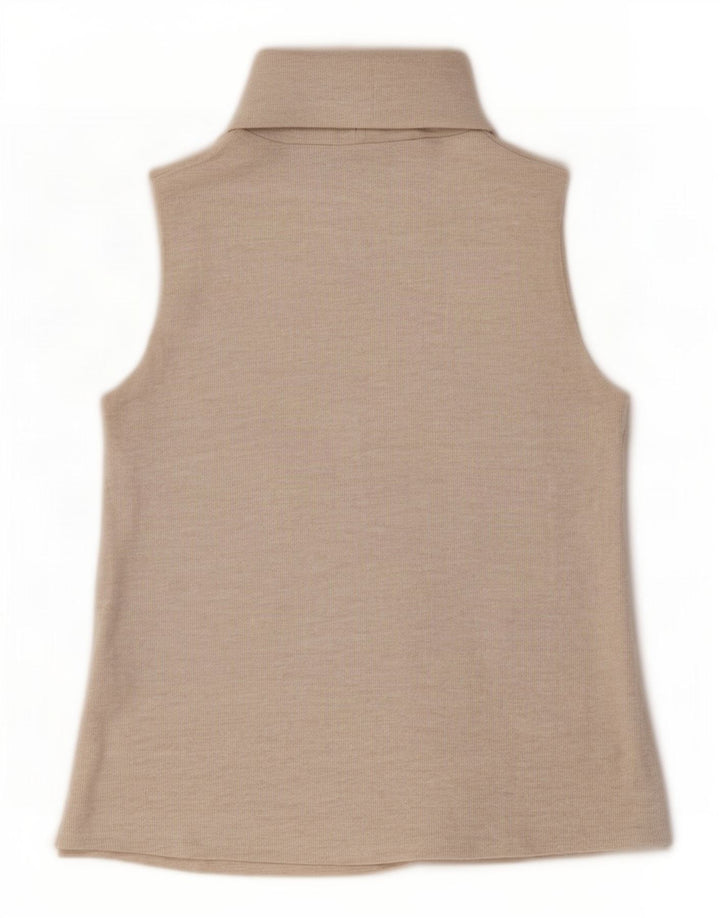 Zara Damen Weste Top UK 10 Small Beige