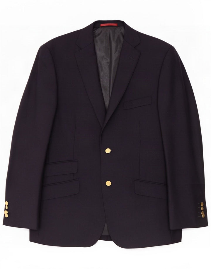 Marks & Spencer Herren-Blazer mit 2 Knöpfen, UK 42, große marineblaue Wolle