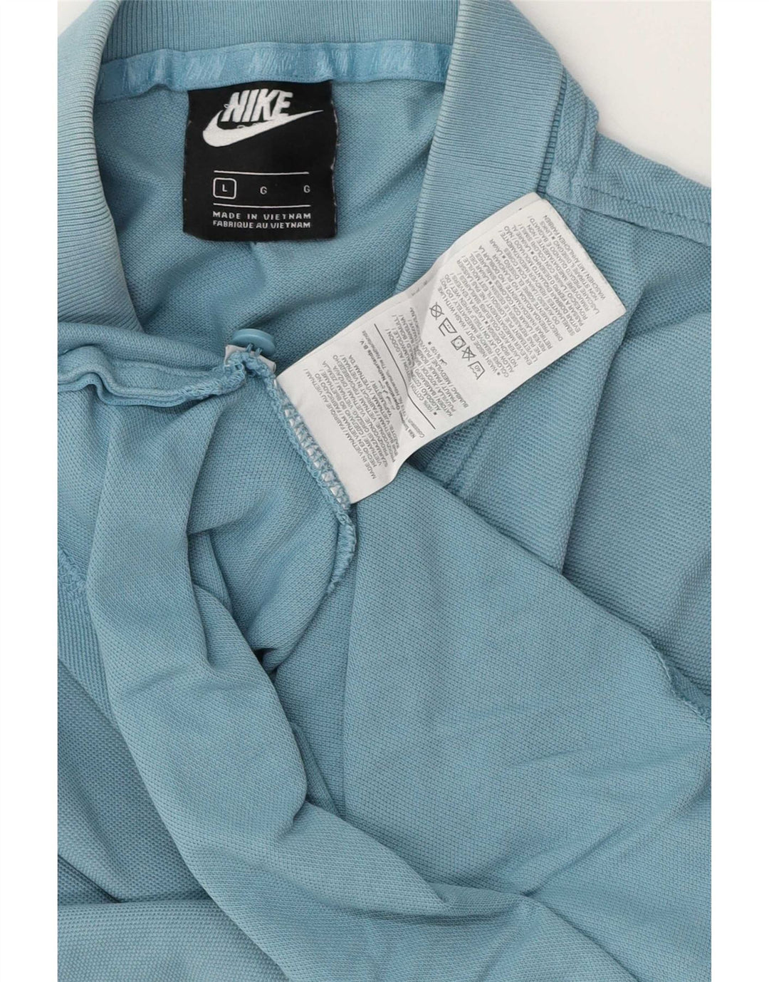 Nike Herren-Poloshirt, große blaue Baumwolle