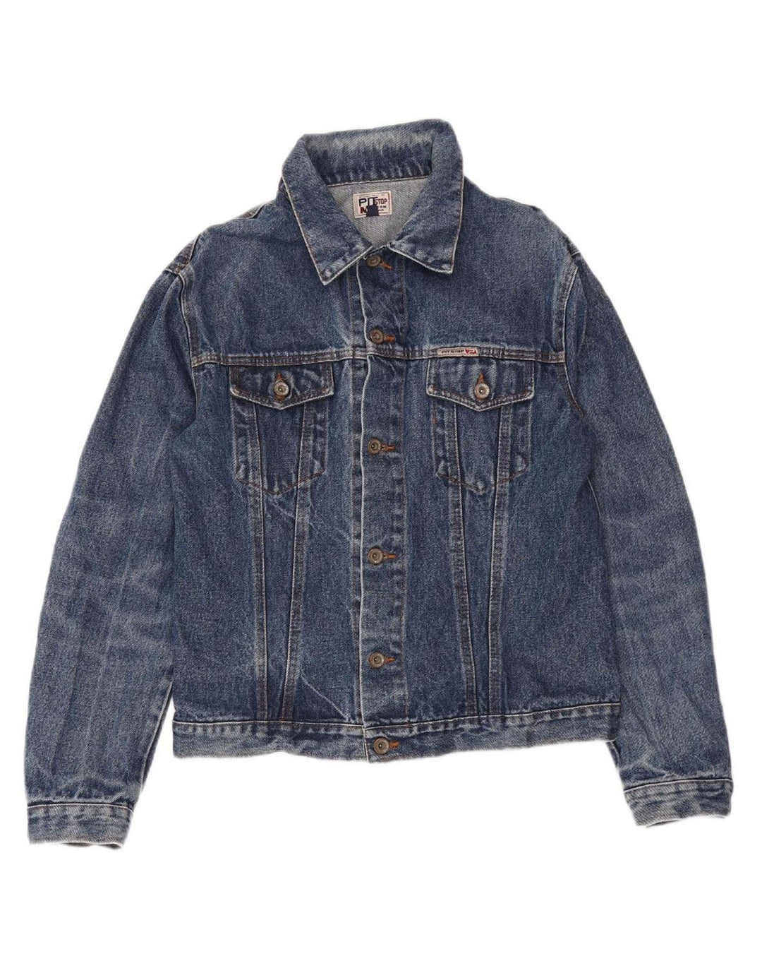 VINTAGE Mens Denim Jacket UK 38 Medium Blue