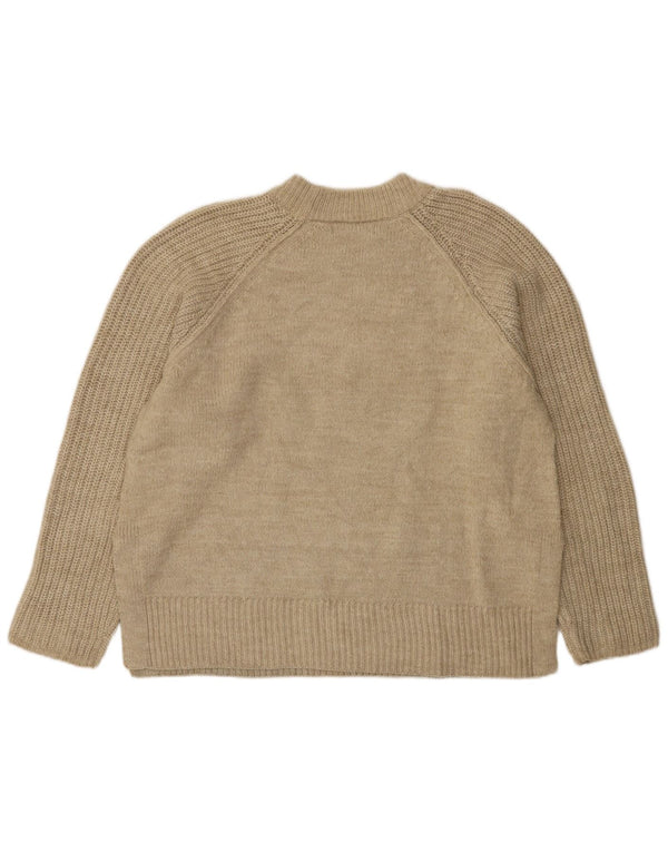 Marks & Spencer Damen-Pullover mit Rollkragen, Gr. 40, Beige, Acryl