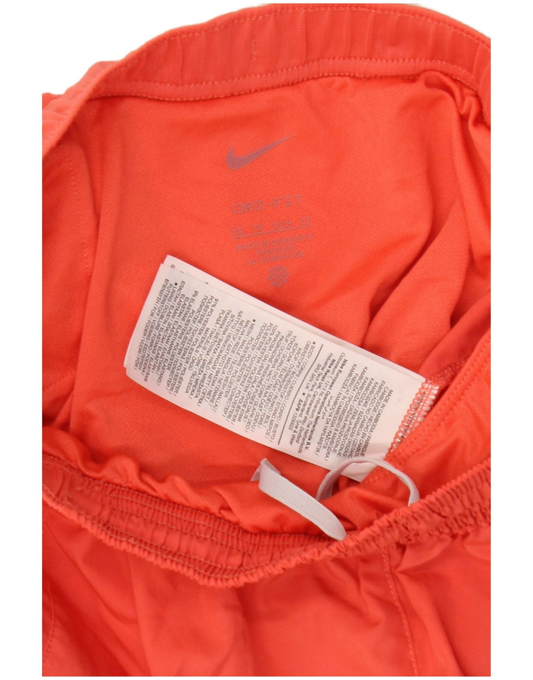 Nike Damen Dri Fit Sport Shorts UK 4 XS Rot Polyester