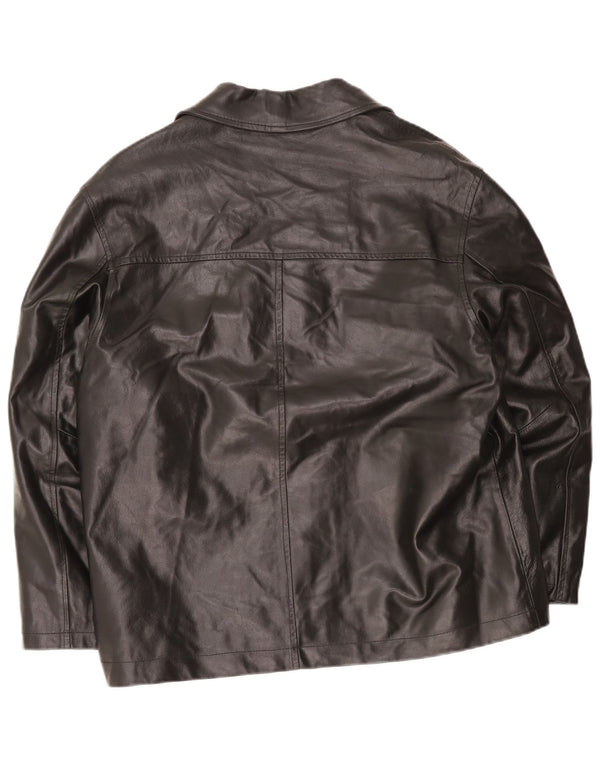 Metropolitan Herren Lederjacke IT 50 Large Schwarz