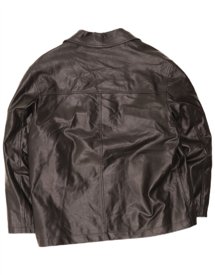 Metropolitan Herren Lederjacke IT 50 Large Schwarz
