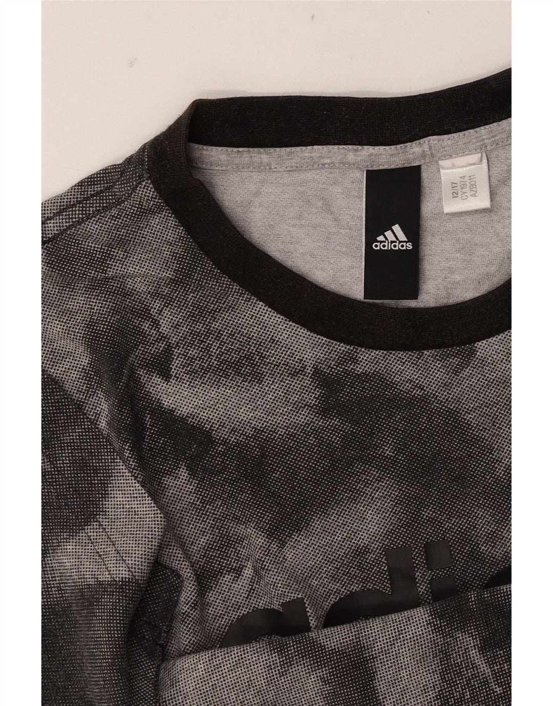 ADIDAS Herren Grafik T-Shirt Top Small Grau Tie Dye