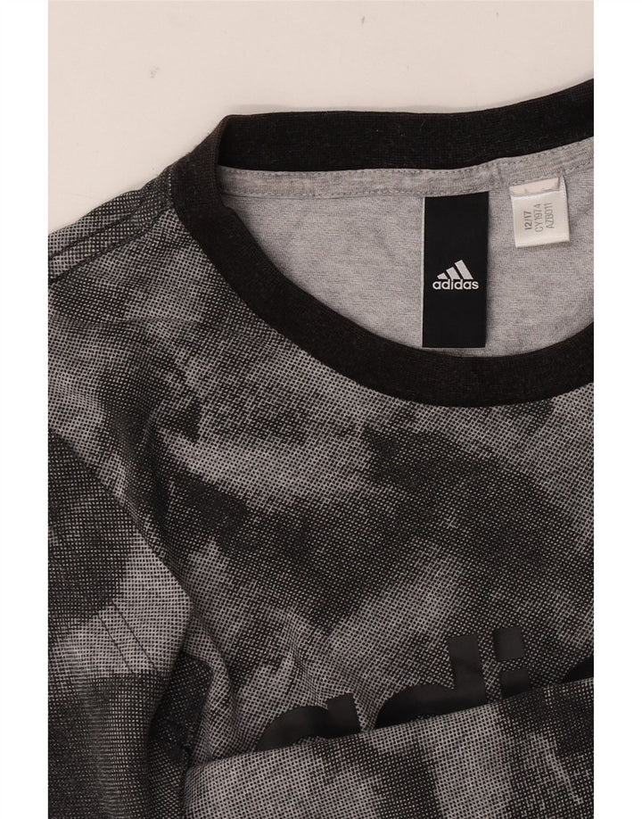 ADIDAS Herren Grafik T-Shirt Top Small Grau Tie Dye