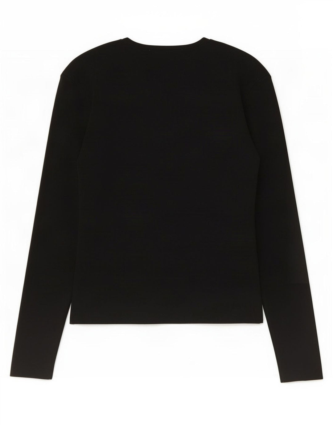 Zara Damen Top Langarm UK 14 Large Schwarz Nylon