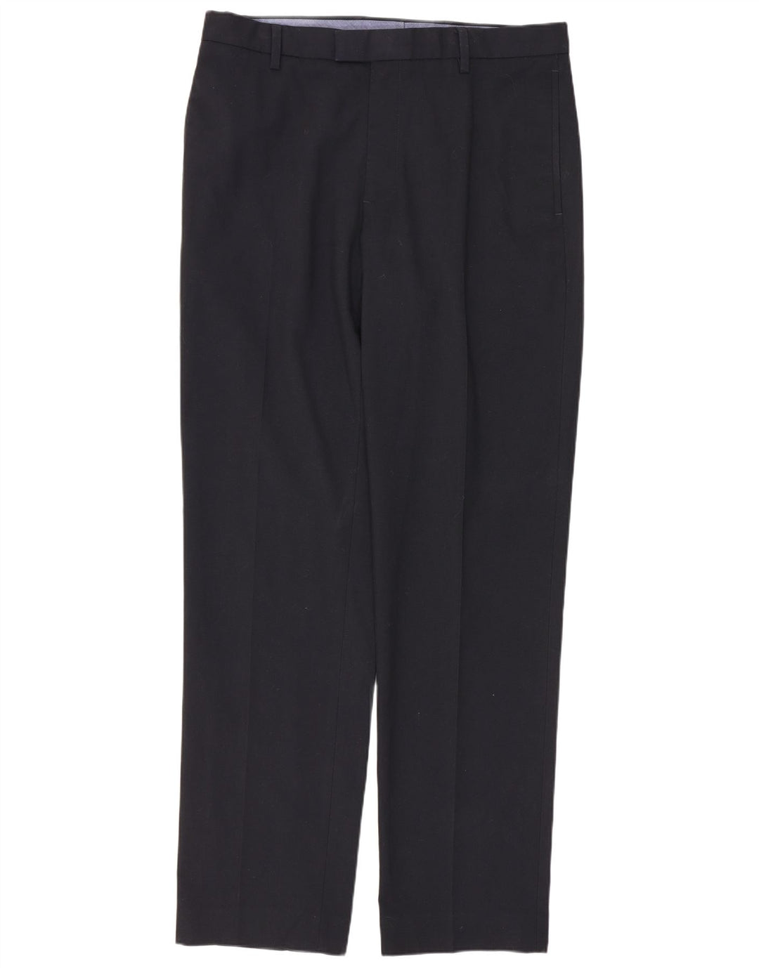Marks & Spencer Maßgeschneiderte, gerade Anzughose für Herren, W34 L33, Marineblau