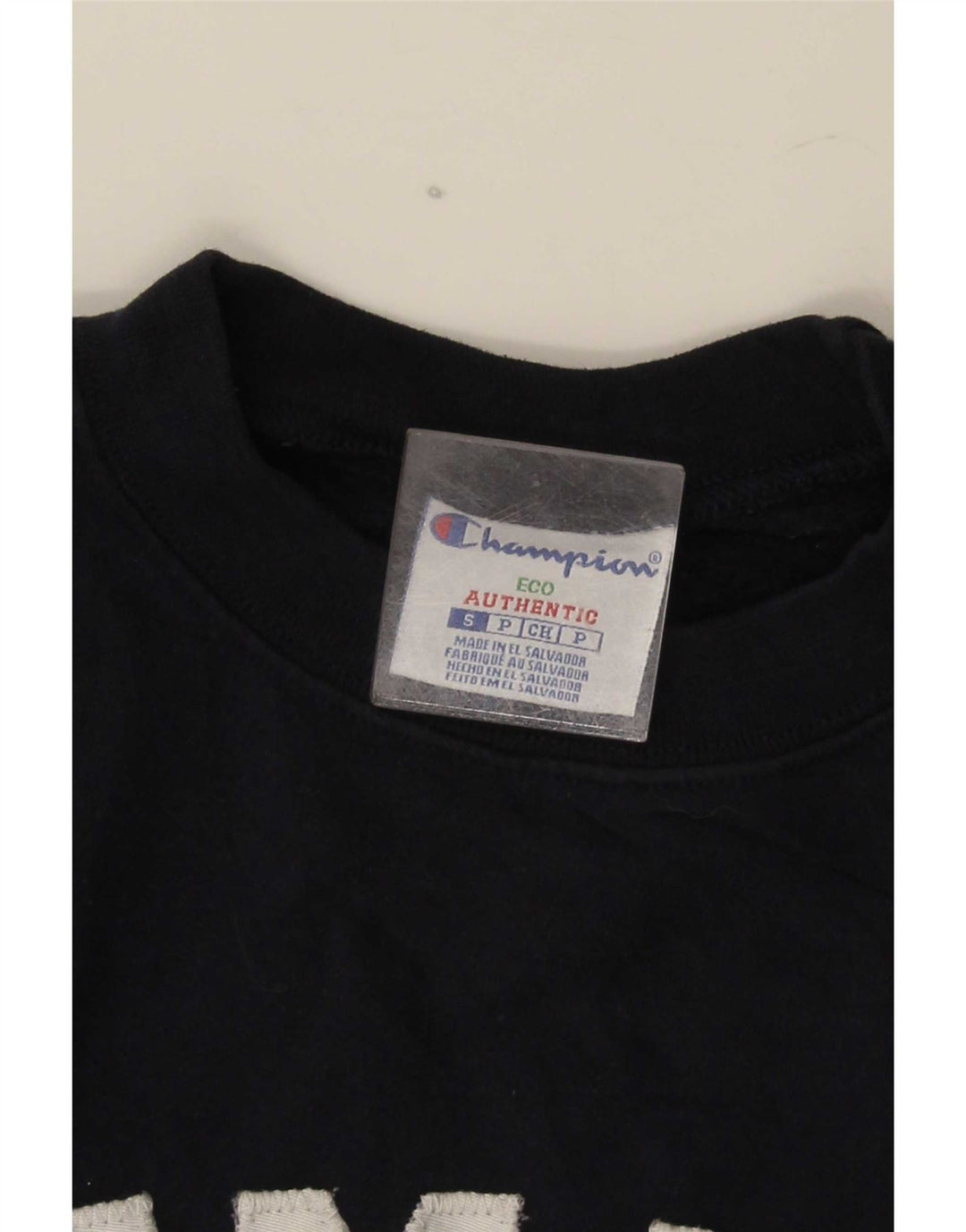 Champion Herren Summit Graphic Sweatshirt Pullover Small Marineblau Baumwolle