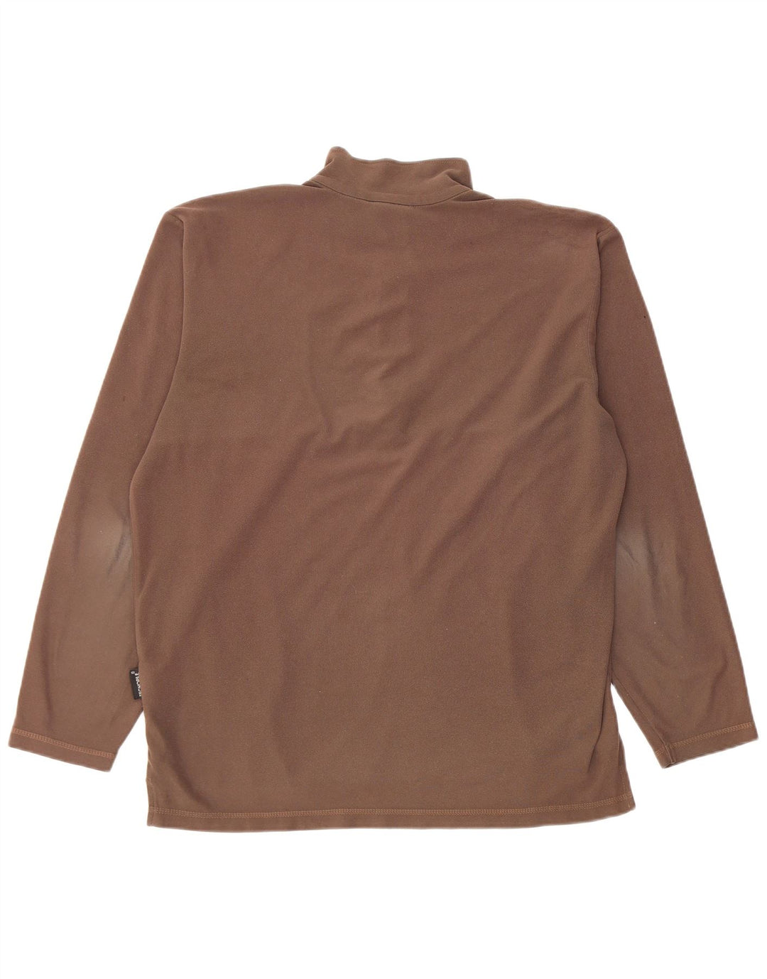 Jack Wolfskin Herren Fleecepullover mit durchgehendem Reißverschluss, Größe L, Braun