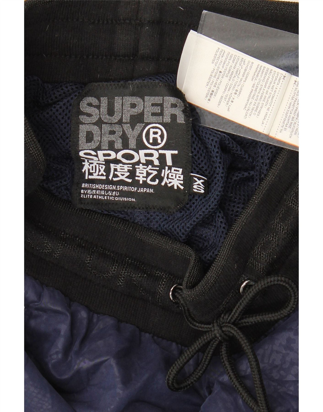 SUPERDRY Damen-Trainingshose, Jogginghose, UK 6, XS, Marineblau, Tiermuster