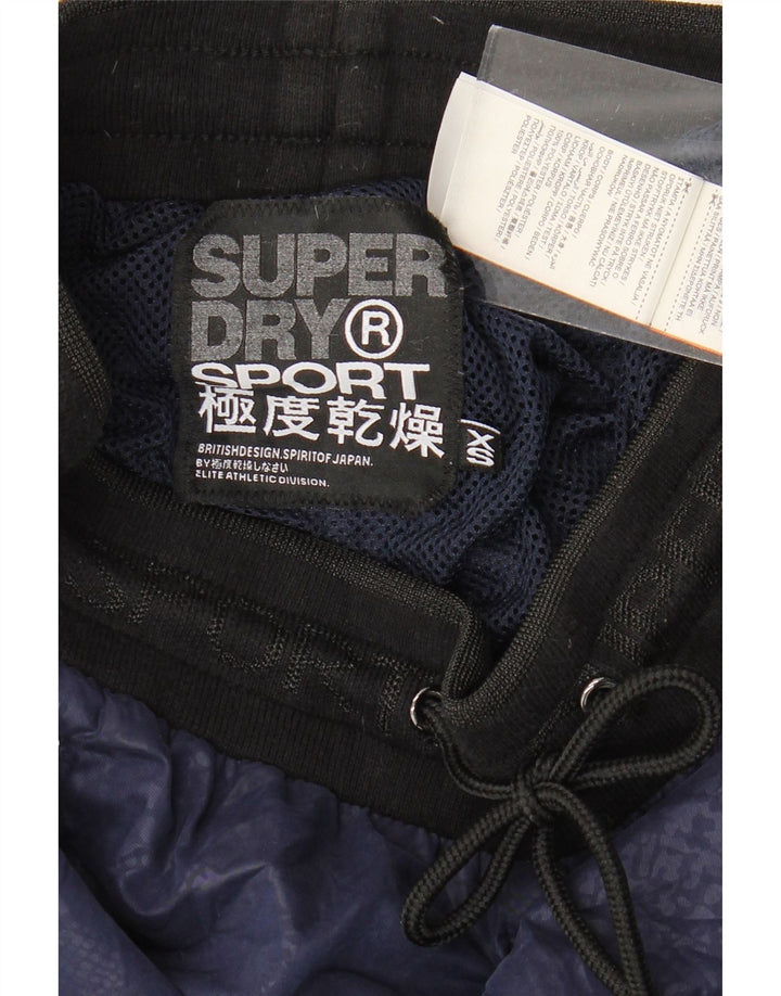 SUPERDRY Damen-Trainingshose, Jogginghose, UK 6, XS, Marineblau, Tiermuster