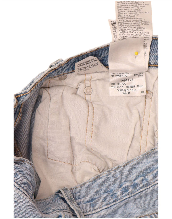 LEVI'S Herren 501 Straight Jeans W28 L26 Blaue Baumwolle