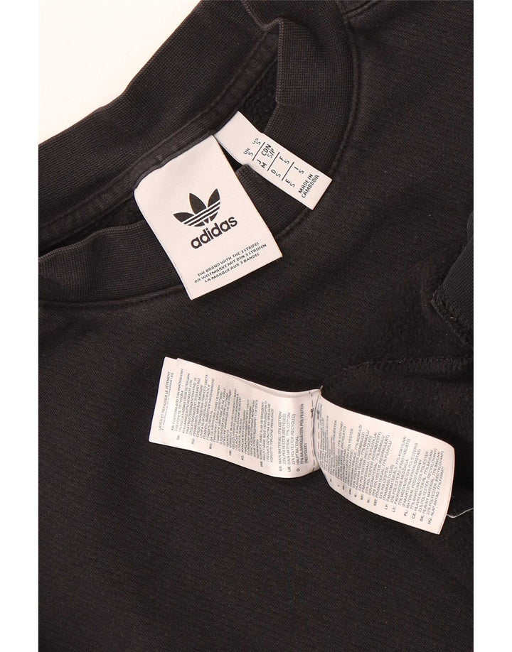 Adidas Herren Graphic Sweatshirt Pullover Small Schwarz Baumwolle