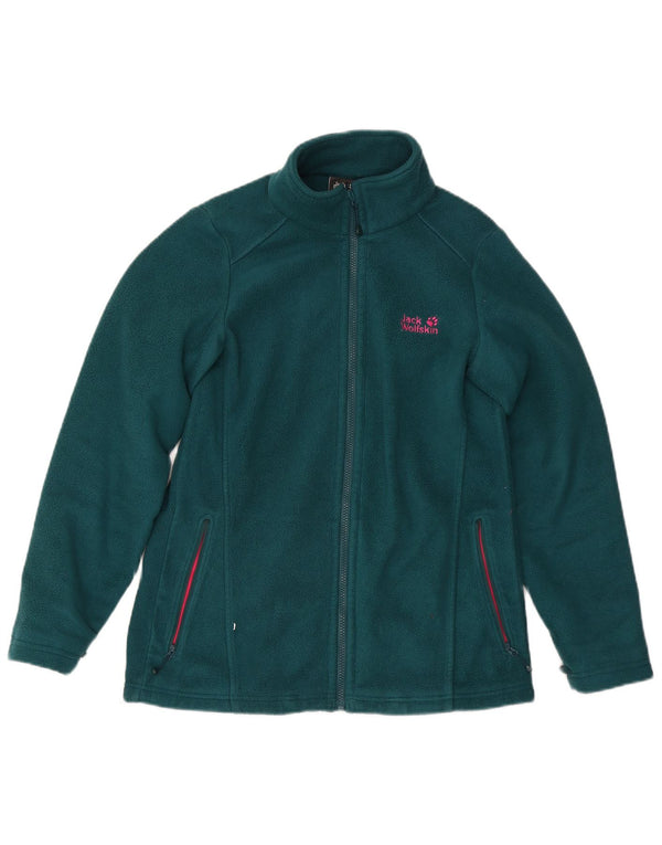 Jack Wolfskin Damen Liner Fleecejacke UK 12/14 Mittelgrünes Polyester