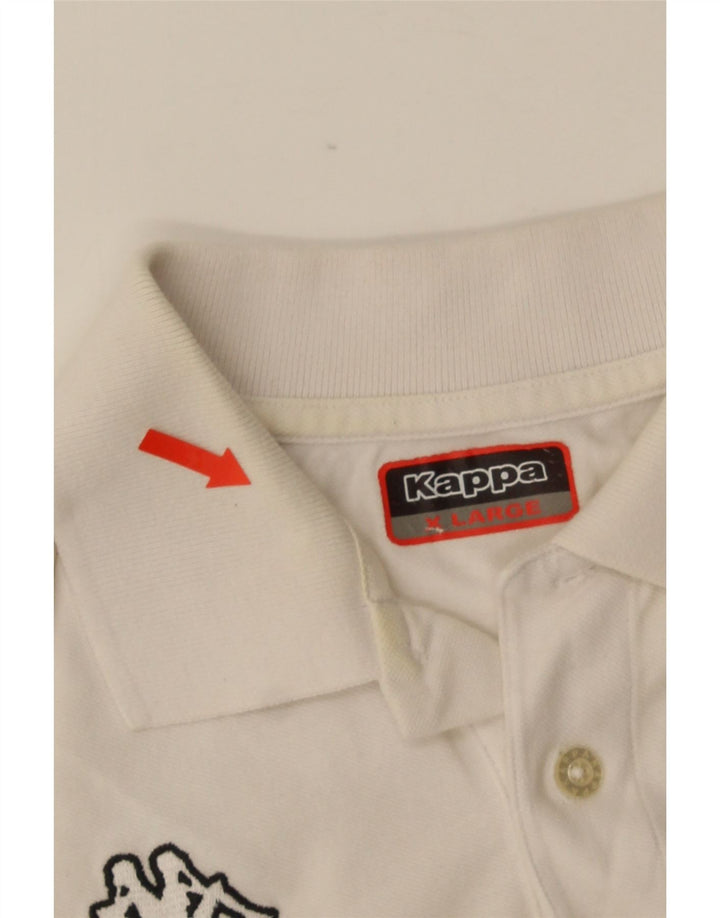 Kappa Herren Poloshirt XL Weiße Baumwolle
